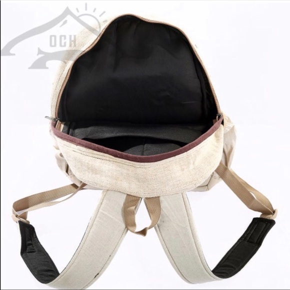 Handmade Multi Pocket Hemp Backpack - Picture 3 of 6